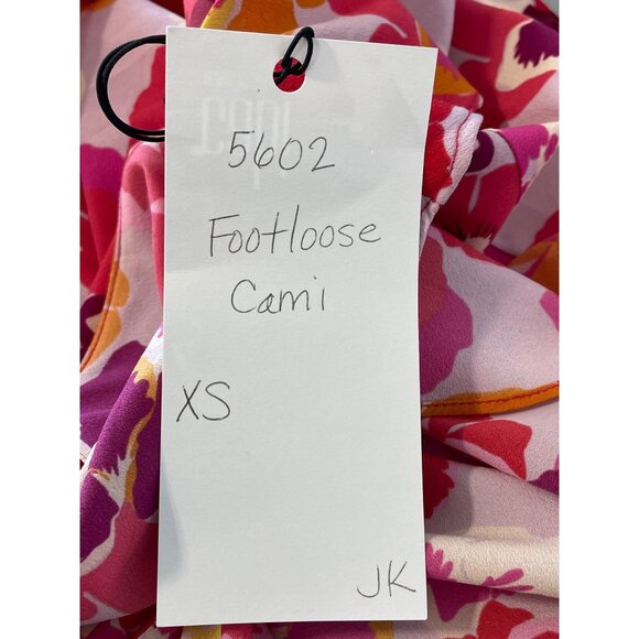 Cabi Footloose Camisole Size XS Floral Print Ruffled Double Layer Bohemian NEW - Picture 5 of 9